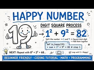 LeetCode 202 Happy Number Explained Step by Step | Easy Logic for Beginners