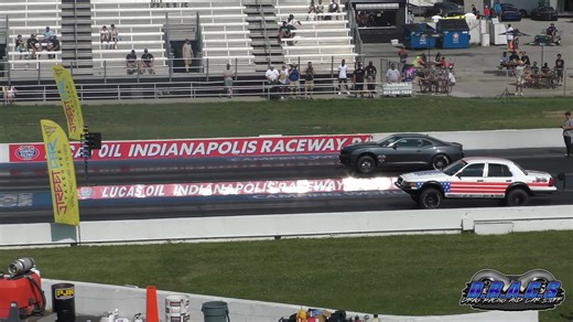 America's Big-Wheel Ford Crown Vic Drags Corvette and Turbo Camaro, Obliteration Follows