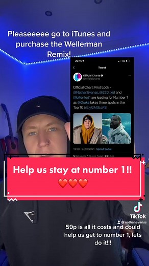 Please help keep us at number 1 and buy Wellerman Remix on iTunes!! ❤️❤️ #viral #fyp #foryoupage #xyzbca #zyxcba #charts #drake