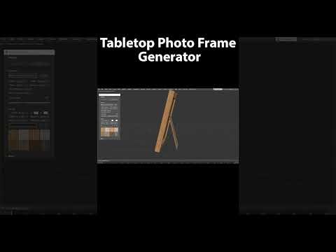 Tabletop Photo Frame Generator for 3dsMax