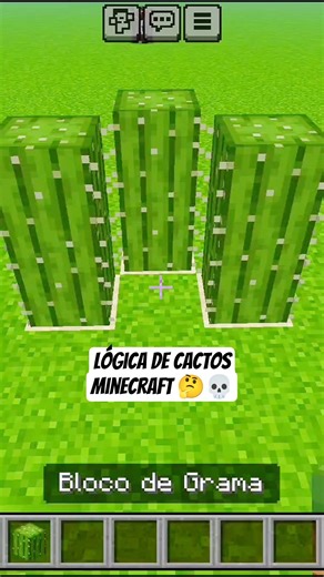 Lógica de cacto Minecraft #shorts #minecraft #minecraftshorts #minecraftlogic #memes #funny #viral