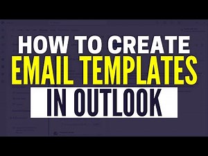 How To Create Email Template In Outlook