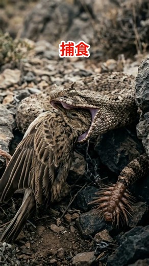【驚愕】尻尾がクモになるヘビ、知っていますか？#クモオクサリヘビ#生物#擬似餌