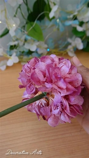 How Make Hydrangea Flowers/DIY Flowers Making Ideas/#shorts #craft #diy #flowers