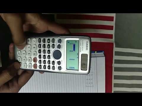How to determine determinant of a 3×3 matrix using CASIO fx 991es plus calculator.