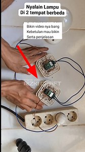 88K views · 909 reactions | create an electrical circuit using an exchange switch #reel #tutorial #idea | Rizki Craft | Facebook