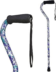 Amazon.com: DMI Adjustable Designer Cane with Offset Handle : Health & Household