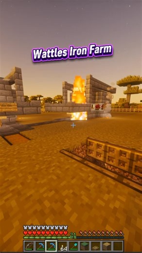 Trey on Instagram: "WATTLES IRON FARM #virals #reels #minecraft @itiswattles"