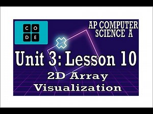AP CS A - Code.org: Unit 3: Lesson 10 - -2D Array Visualization -- (2022)