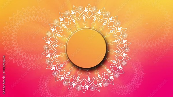 Elegant decorative frame design frame wedding model luxury background border Suitable for luxury branding, invitation. event awards trailer titles cinematic concert openers luxury presentation. 4K 3d Stock Video