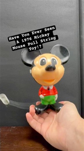 A 50 Year Old Mickey Mouse Pull String Toy NO ELECTRIC/BATTERIES!