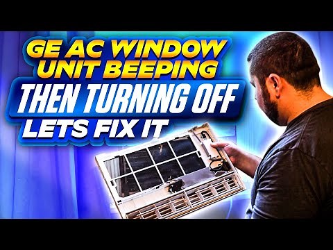 GE WINDOW AC UNIT BEEPING THEN TURNS OFF | LETS FIX IT! #airconditioner #airconditionerrepair