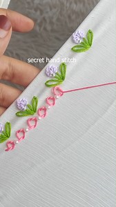 52K views · 711 reactions | Elegant embroidery easy border ✨請 | Secret Hand Stitch | Facebook