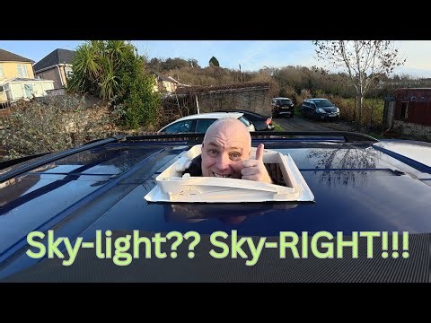 Fitting a Skylight to a Ford Transit Custom Camper Conversion step by step.