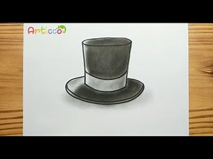 HOW TO DRAW SIMPLE REALISTIC TOPHAT