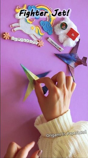 How to make a Paper Fighter Jet! ✈️💨DIY Origami Plane ! 🛩️💥