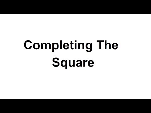 Completing the square - GCSE maths tutorial