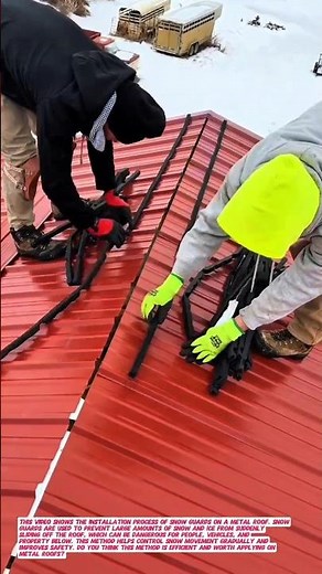 Installing Snow Guards on Metal Roofing | Preventing Snow Slides Effectively.