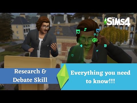 Research and Debate Skill Tutorials ~ The Sims 4