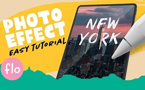 【Procreate】中文版新手级教程 You Can Draw This in PROCREATE 手把手教你文字图片融合效果海报插画绘制过程_哔哩哔哩_bilibili