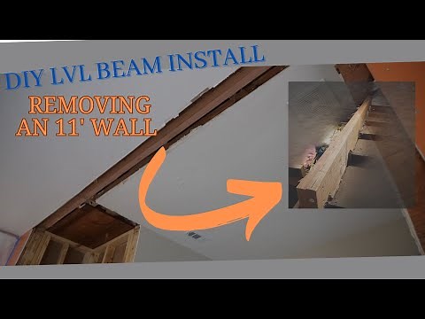 DIY LVL Beam Install / How I Installed a New Beam for a Kitchen Remodel