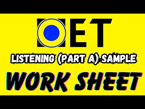 Oet listening official sample for nurses | Welcome to OET 2.0 Online Classroom