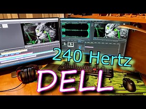 Анбокс игрового монитора DELL AW2521HFLA / Gaming monitor unbox