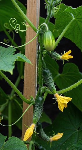 Cucumber Grows in 83 Days 🌱 | Mesmerizing Seed-to-Harvest Timelapse #garden #plantgrowth #nature
