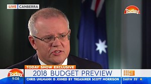 9.4K views · 31 reactions | Before the 2018 budget is handed down on Tuesday, Chris Uhlmann sits down with Treasurer Scott Morrison. The Treasurer revealed that medication for spinal muscular atrophy will be added to the PBS. #9Today | TODAY | Facebook