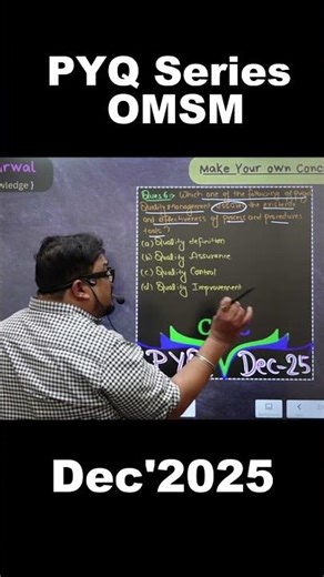 Day 5 OMSM pyq clear your concept