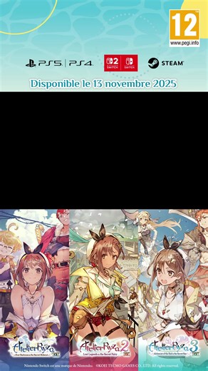 3.7K views | La collection définitive de la trilogie « Secret » , le J-RPG d'alchimie qui retrace l'évolution de Ryza ! | KOEI TECMO GAMES | Facebook