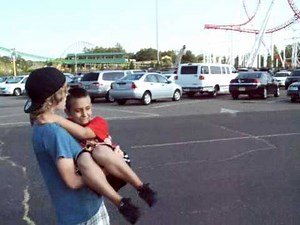 kid throws up in car