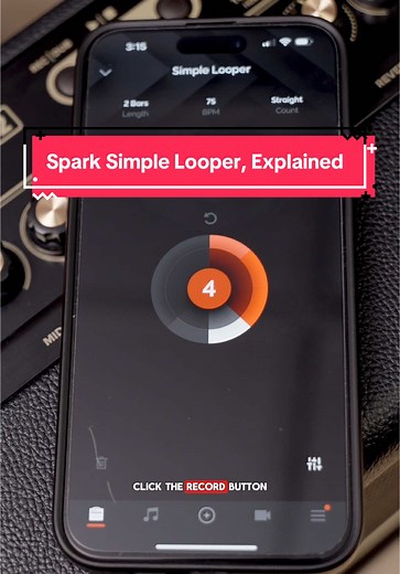 Uso del Simple Looper en la App Spark