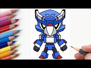 How To Draw Mecha Crow | Brawl Stars