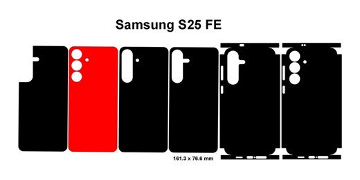 Samsung Galaxy S25 FE Skin Vector Template Cut Files Svg Dxf Png Instant Digital - Etsy