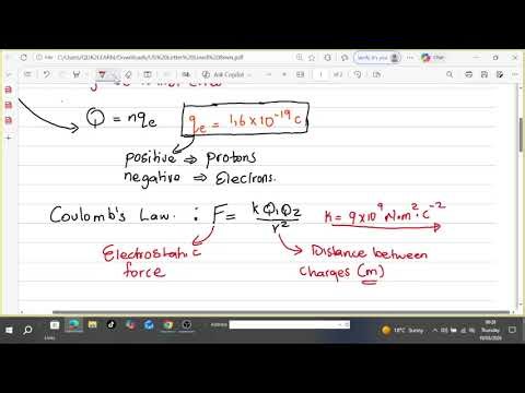 ELECTROSTATIC FORCE | ONLINE LESSON Grade 11