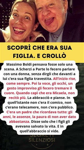 Massimo Boldi l’abbraccio che lo fece piangere Segreti Silenziosi
