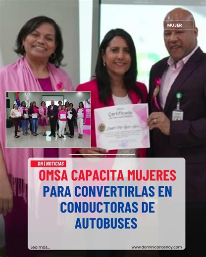 OMSA capacita mujeres para convertirlas en conductoras de autobuses #dominicanoshoy