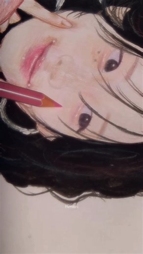 BIBI colour pencil potrait. #bibi #drawing #colourpencil #kpop