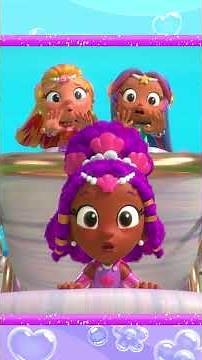 super bubble guppies mermaids chase down crabby crab underwater! #shorts