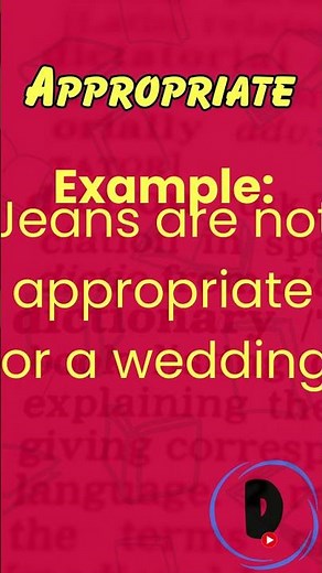 Appropriate Word Meaning | English Vocabulary for Beginners & ESL