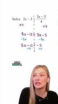 Solving equations. Such an important skill for GCSE Maths! #study #gcses #mathsrevision