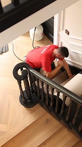 1K views | Transforming stairs, one step at a time✨ Watch as our fitters bring a fresh new look to this staircase with a custom stair runner that adds texture, colour and personality to the space. ✨ Visit your nearest Des Kelly Interiors store today ️ Request a call back through the link in our bio  #stairrunner #stairinspiration #wintersale #spendandsave | Des Kelly Interiors | Facebook