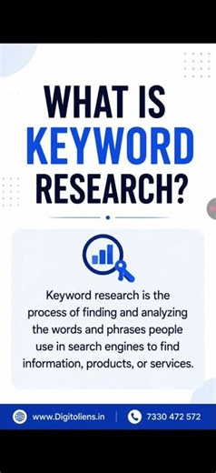What is Keyword Research? SEO Basics Explained | Digitoliens | 7330 472 572