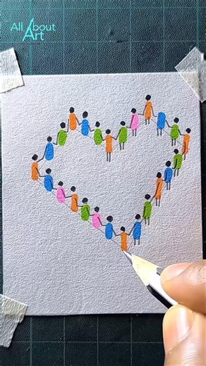 3d love drawing tutorial