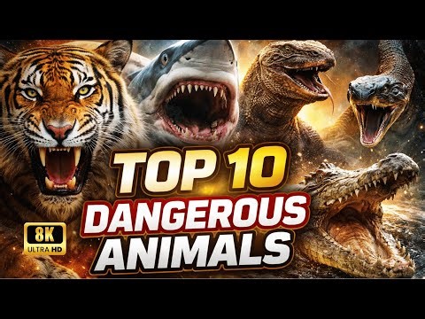 Top 10 Most Dangerous Animals in the World | 8K Wildlife Documentary