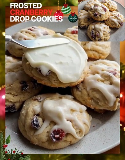 11K views · 102 reactions | Frosted Cranberry Drop Cookies...
