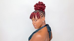 3.5M views · 71K reactions | This week on 'The Braid Up', the tables are turned a bit. Stasha of Magicfingersstudio, our regular hair guru, is our model this week, and she's having a friend complete the look on her. Stasha's locs are transformed into raised loc braids—a hairstyle made up of a large cornrowed braid, faux bangs, and pipe cleaners (yup). Prepare to be obsessed.  | The Braid Up | Facebook