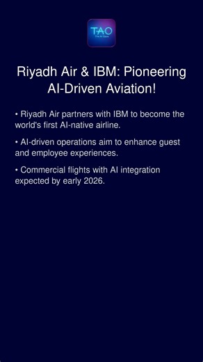 Riyadh Air & IBM: Pioneering AI-Driven Aviation!