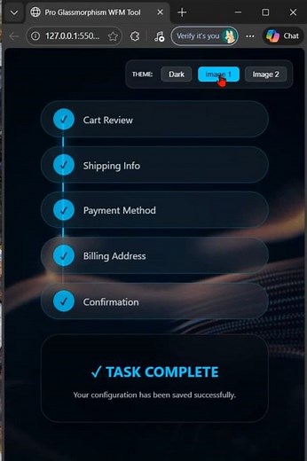 Workflow UI Built With Pure HTML, CSS & JS